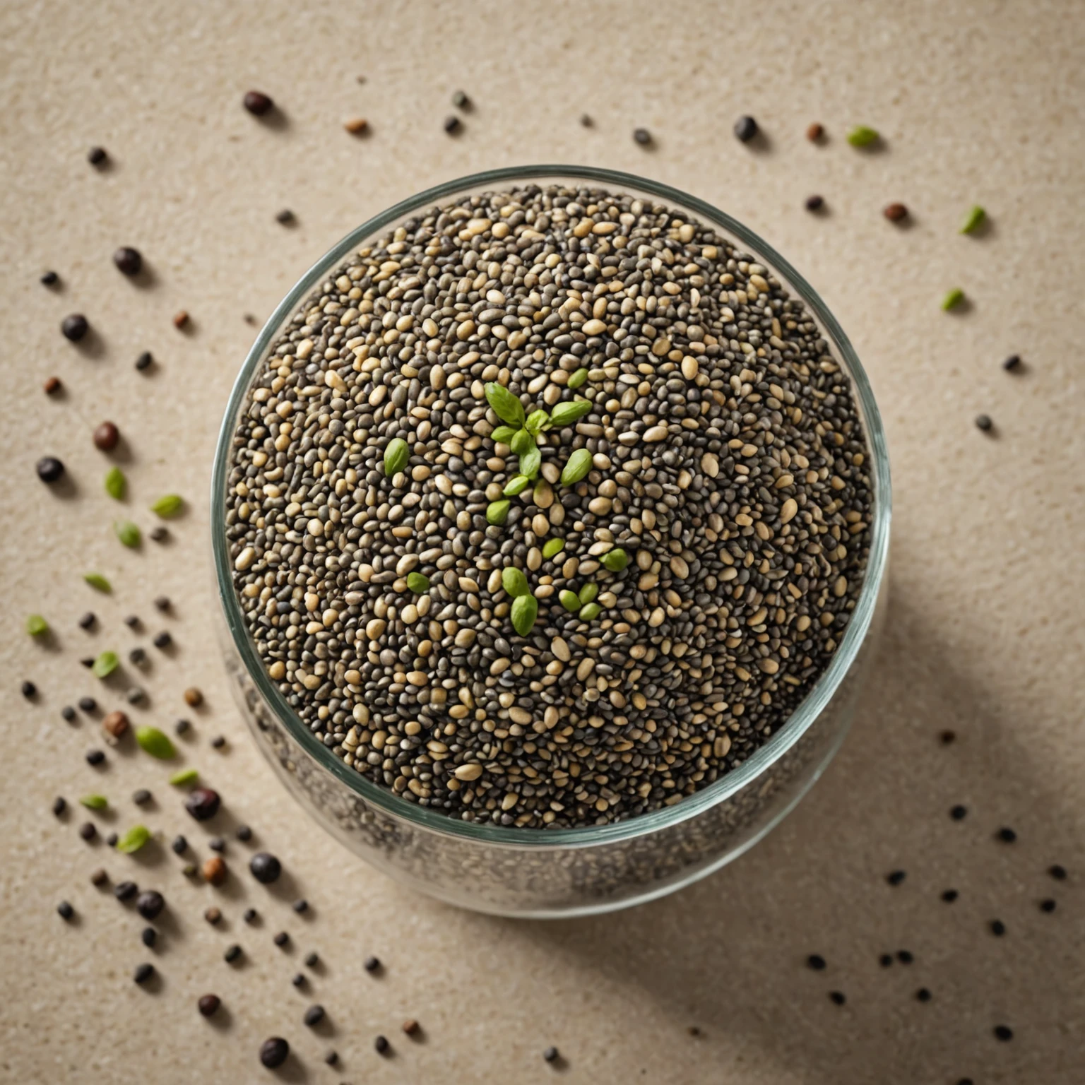 Chia Seeds recommended for Green Protein Detox Smoothie with Spirulina & Kale