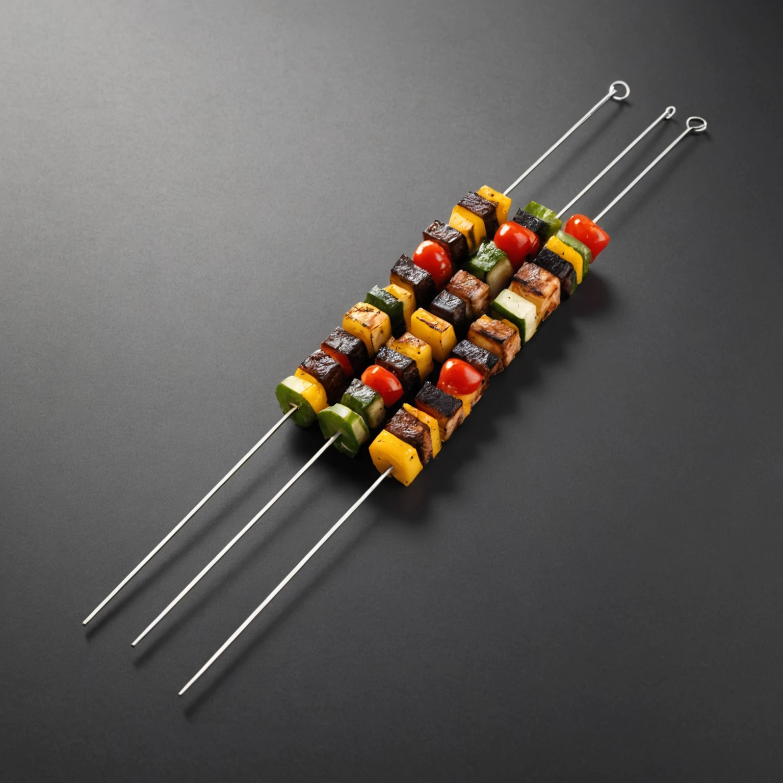 Metal Skewers recommended for Grilled Beef and Vegetable Kabobs with Fresh Chimichurri Marinade