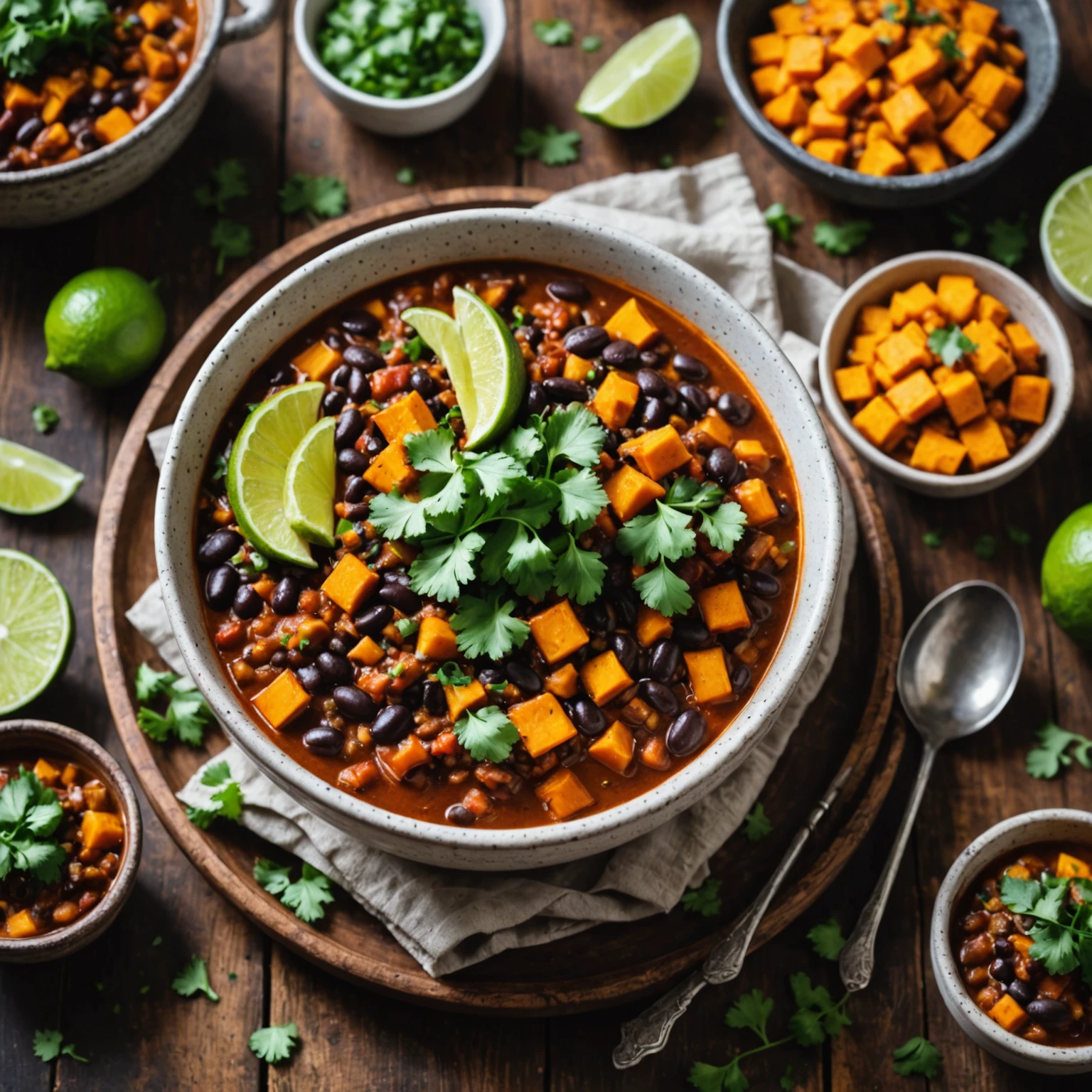 Hearty Black Bean and Sweet Potato Chili