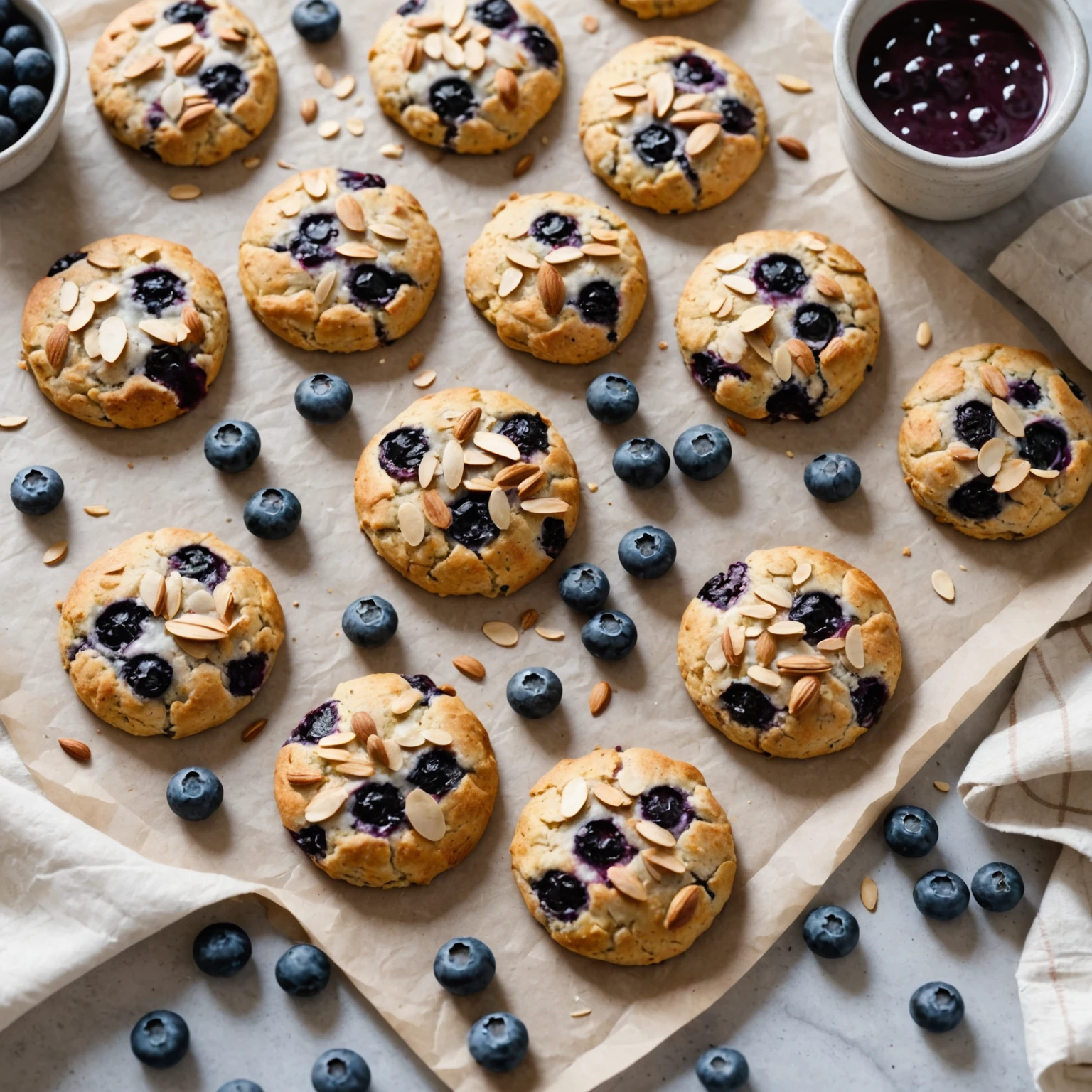 Gluten-Free Blueberry Almond Breakfast Biscuits