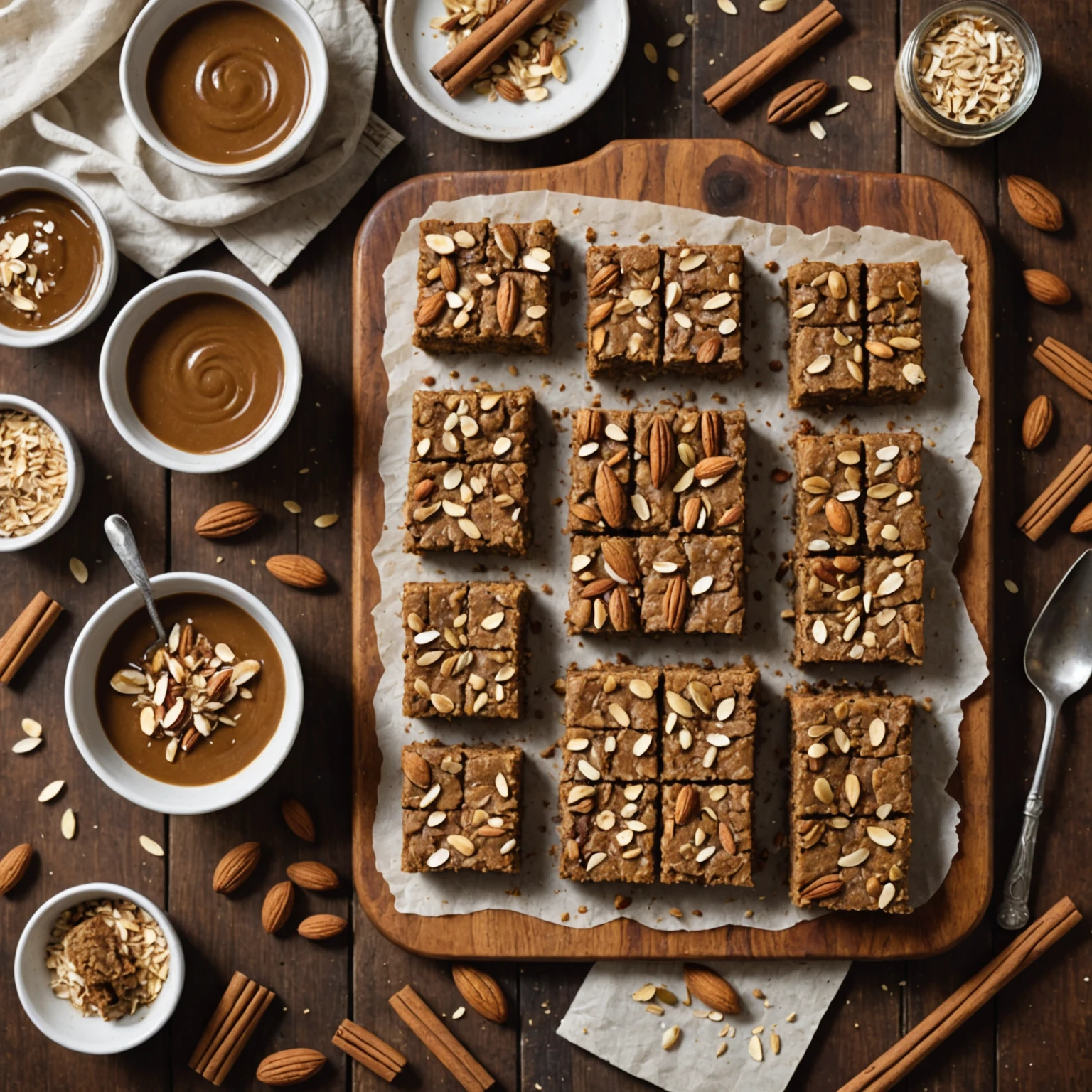 Paleo Spiced Almond Butter Breakfast Bars