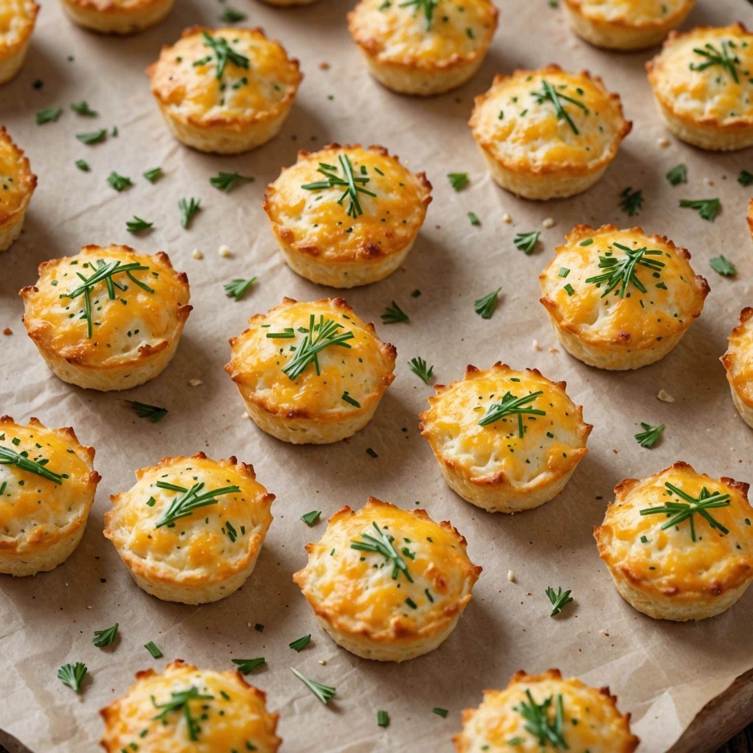 Low-Carb Triple Cheese Savory Biscuit Bites