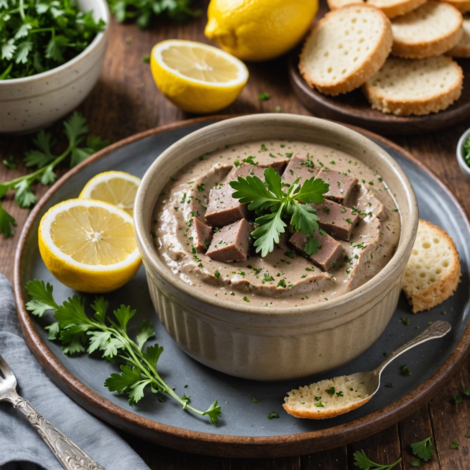Low-Carb Chicken Liver Pâté with Fresh Herbs and Roasted Garlic