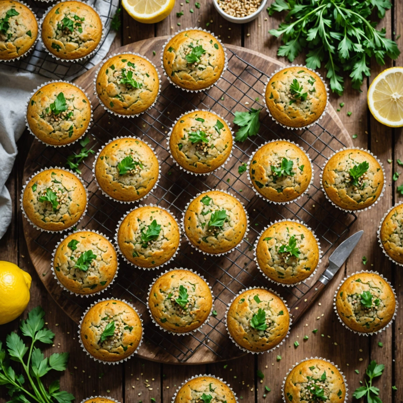Zesty Lemon and Herb Quinoa Muffins