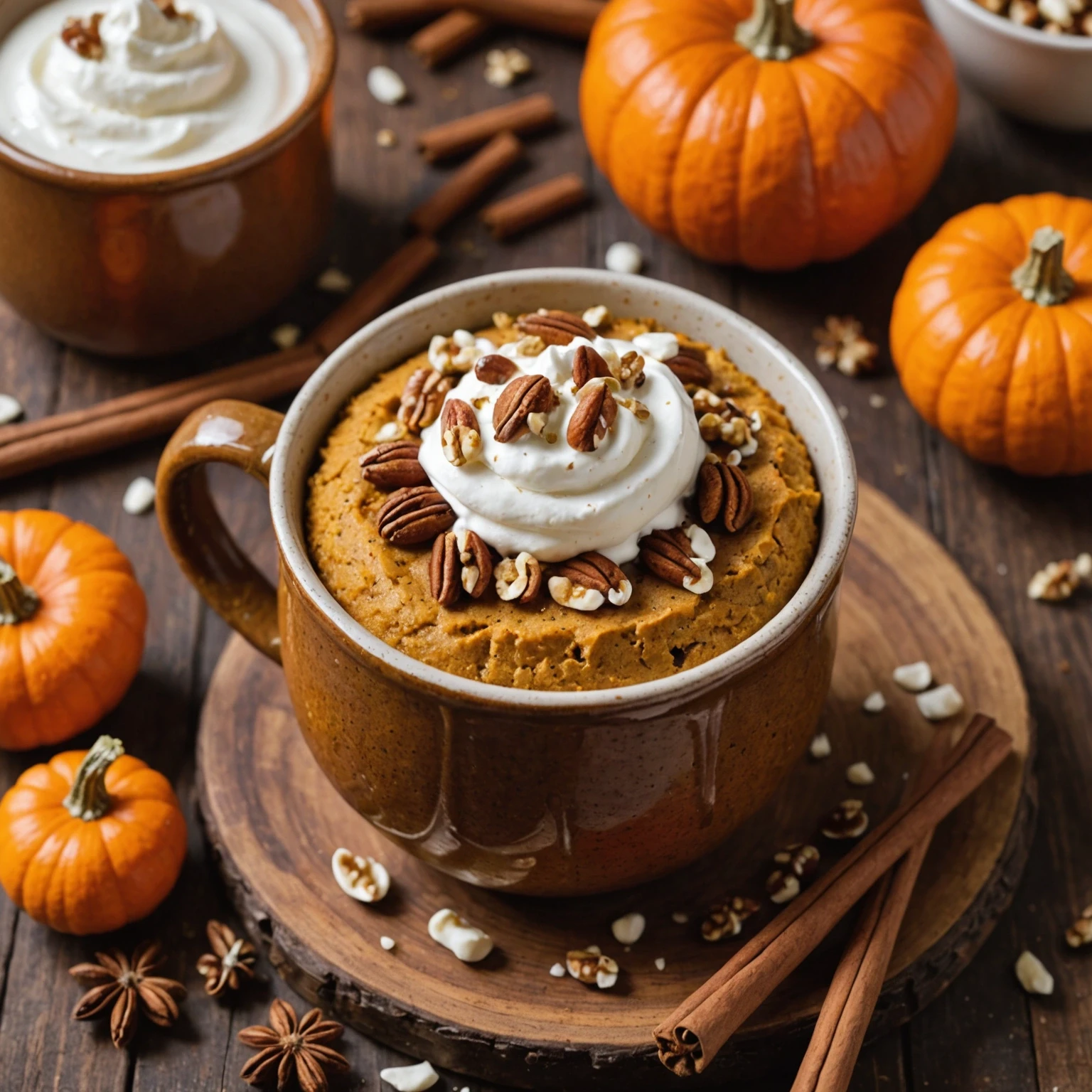 High-Protein Pumpkin Spice Protein Mug Cake