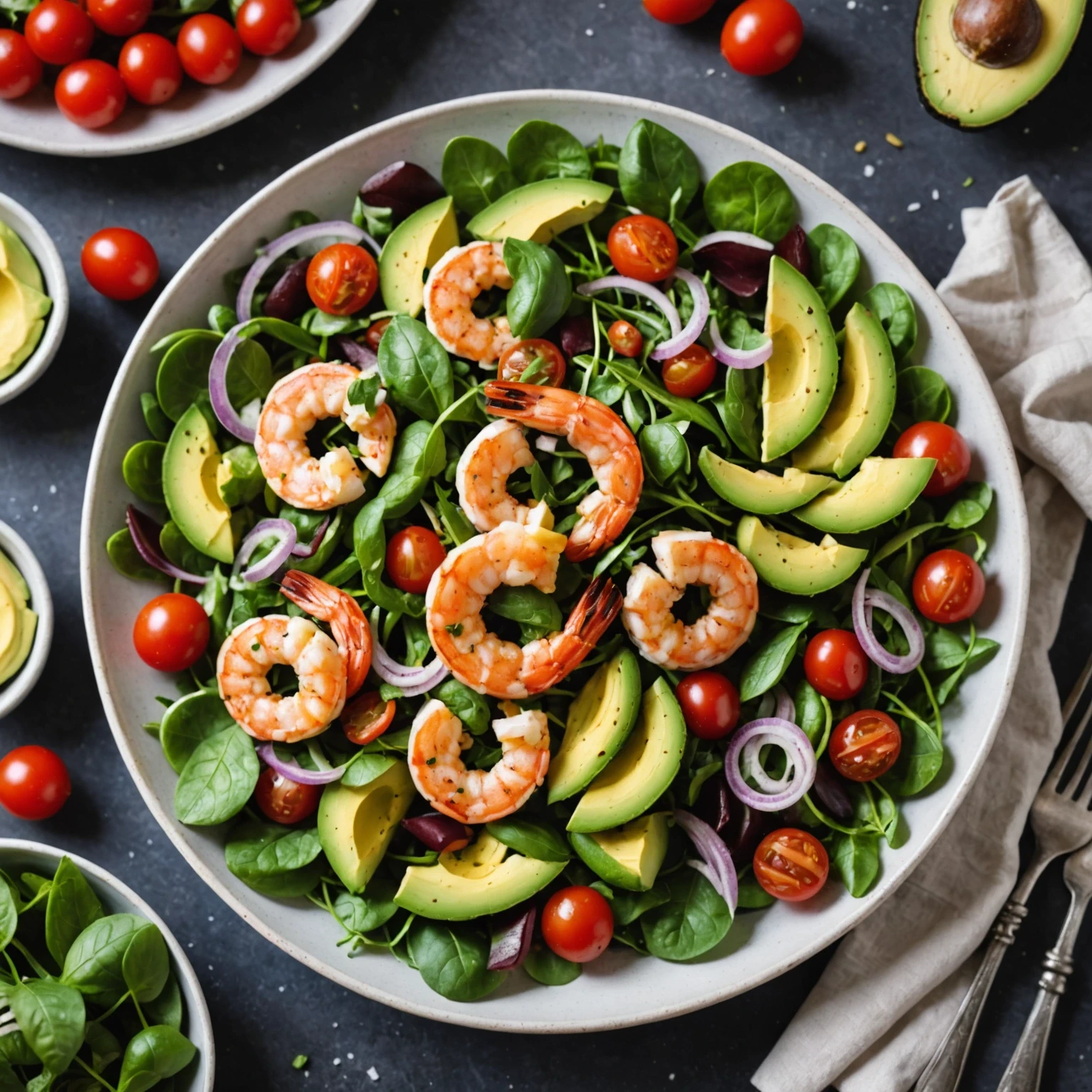 Heart-Healthy Shrimp and Avocado Salad with Zesty Citrus Vinaigrette