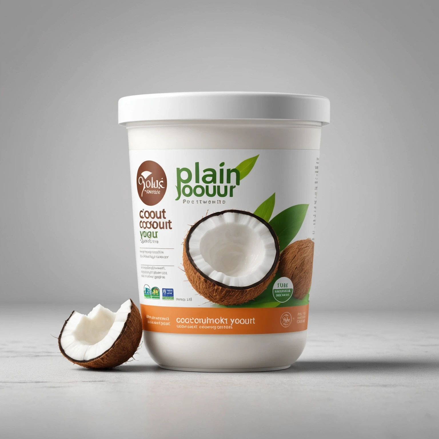 Plain Unsweetened Coconut Yogurt recommended for Savory Chickpea and Spinach Protein Scones with Lemon Zest