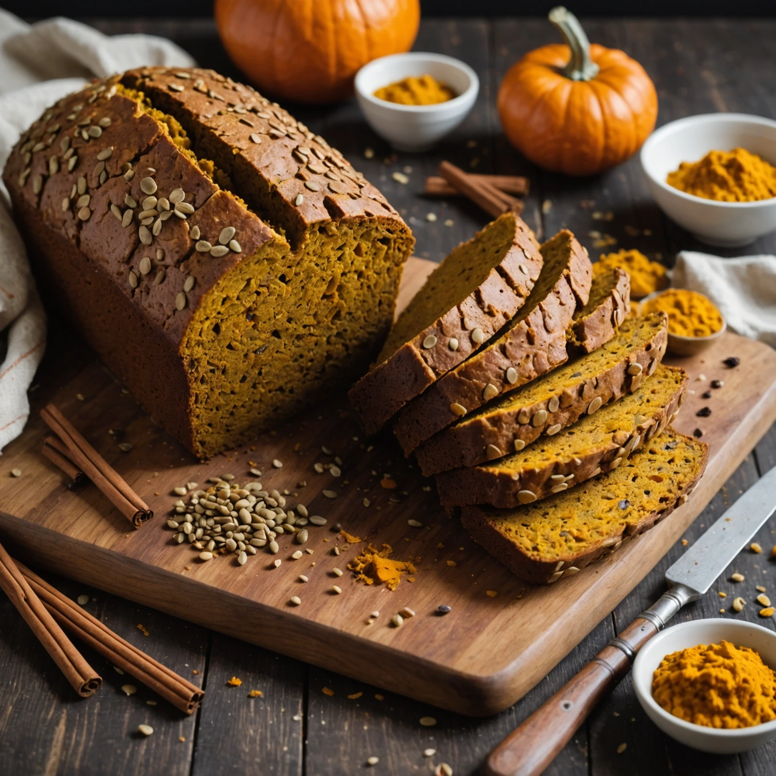 Gluten-Free Spiced Pumpkin and Lentil Bread