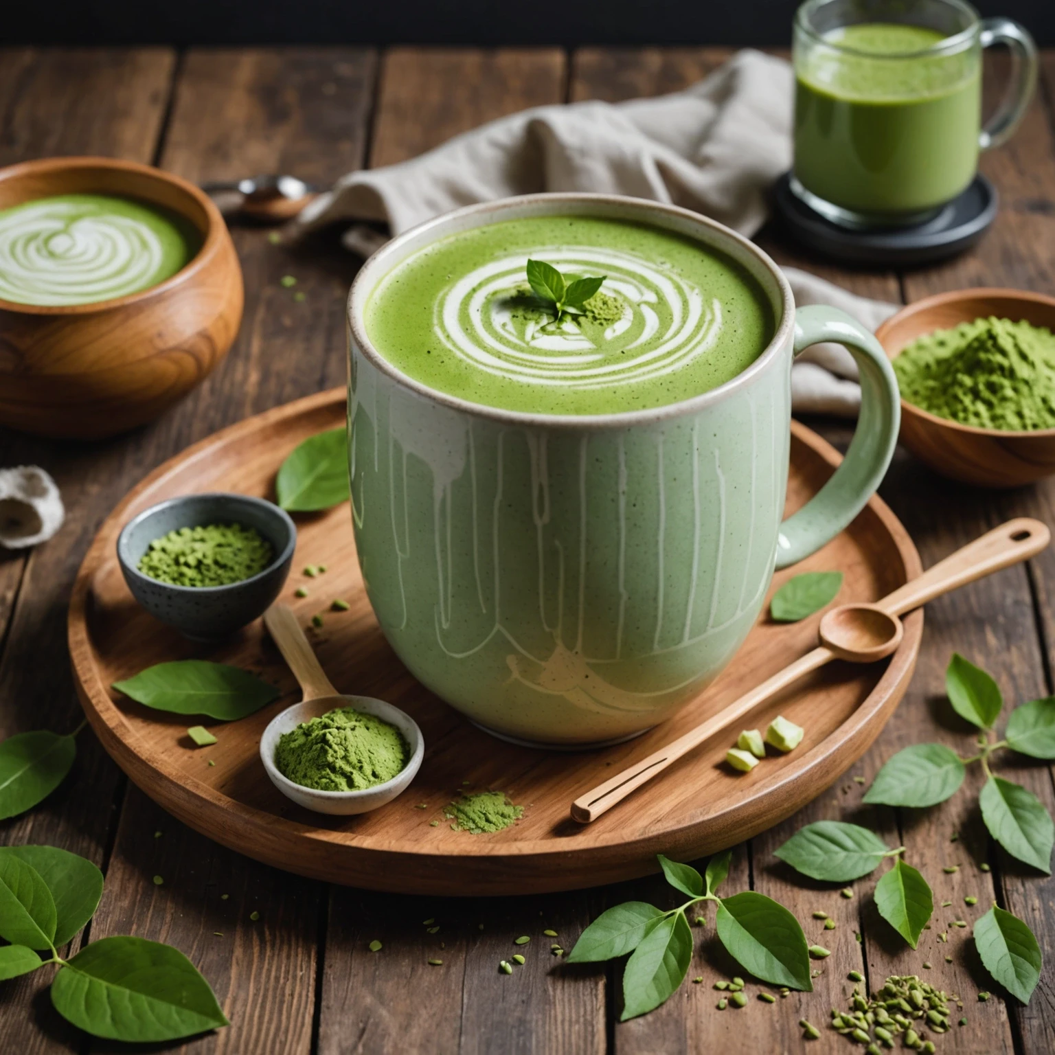 Keto Matcha Coconut Protein Latte