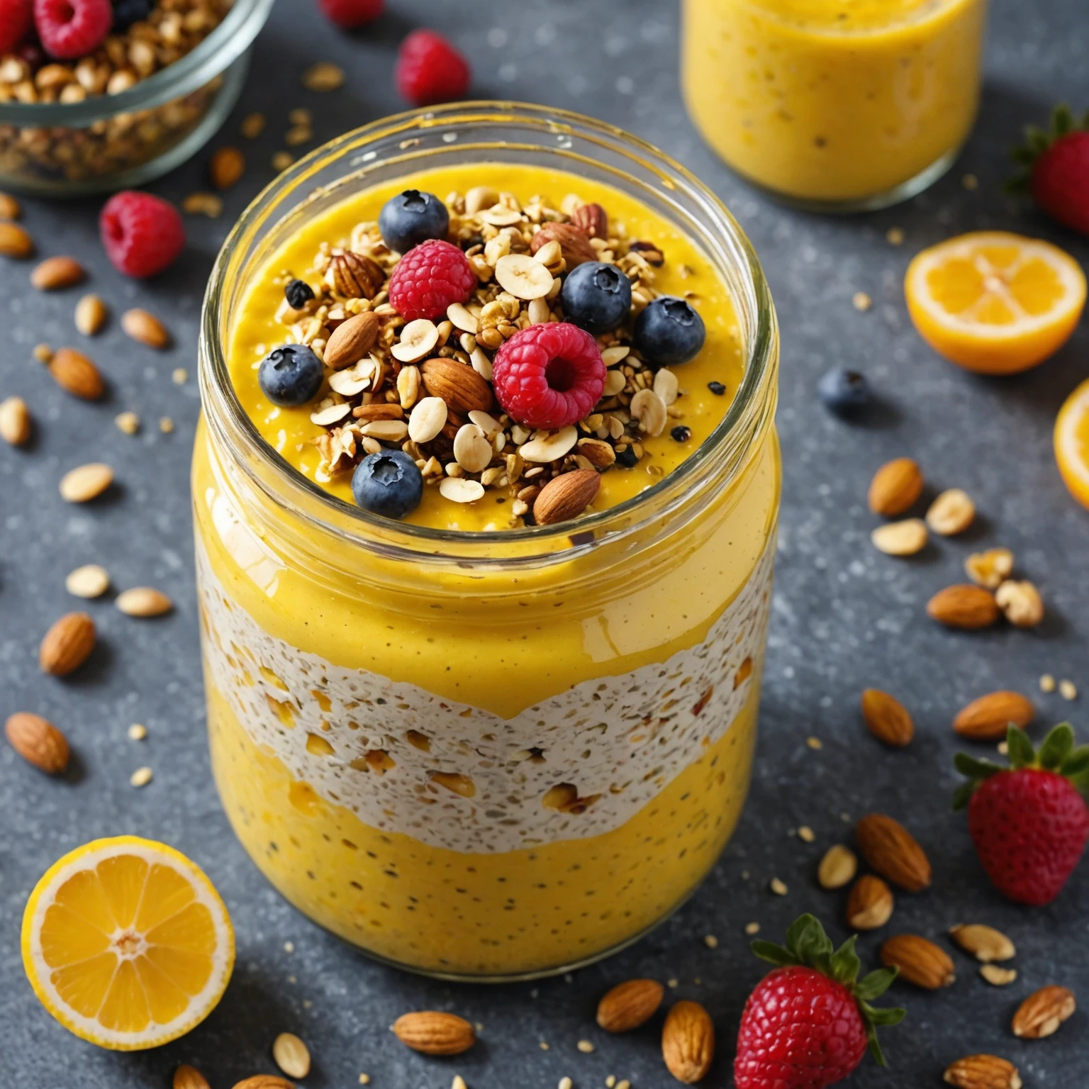 Anti-Inflammatory Turmeric and Ginger Kefir Overnight Oats