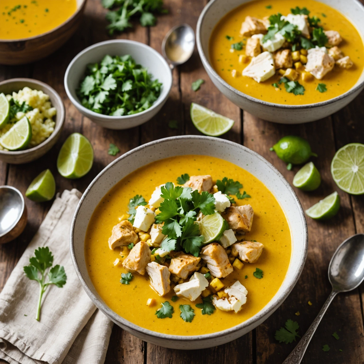 Keto Spiced Chicken and Cauliflower Soup