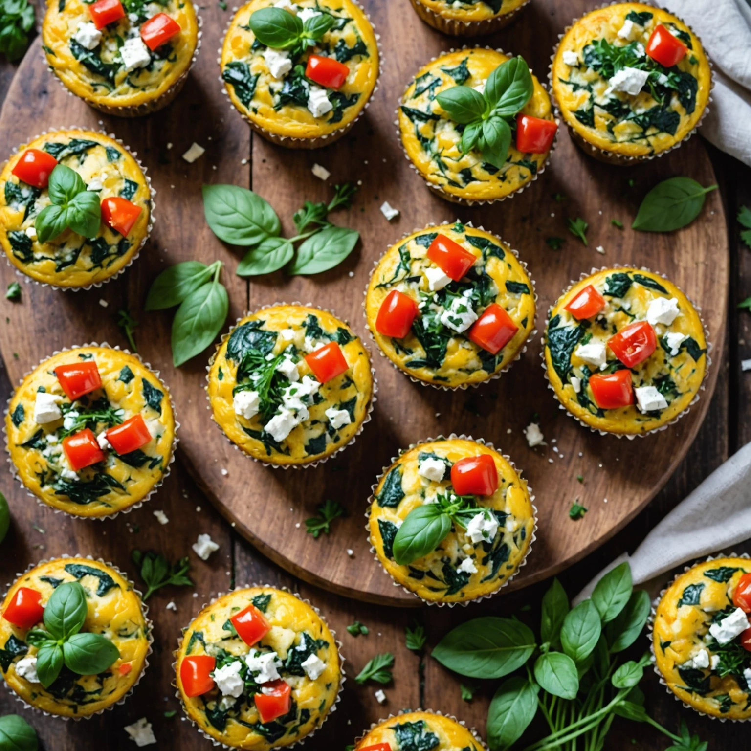 Savory Mediterranean Herb Frittata Muffins