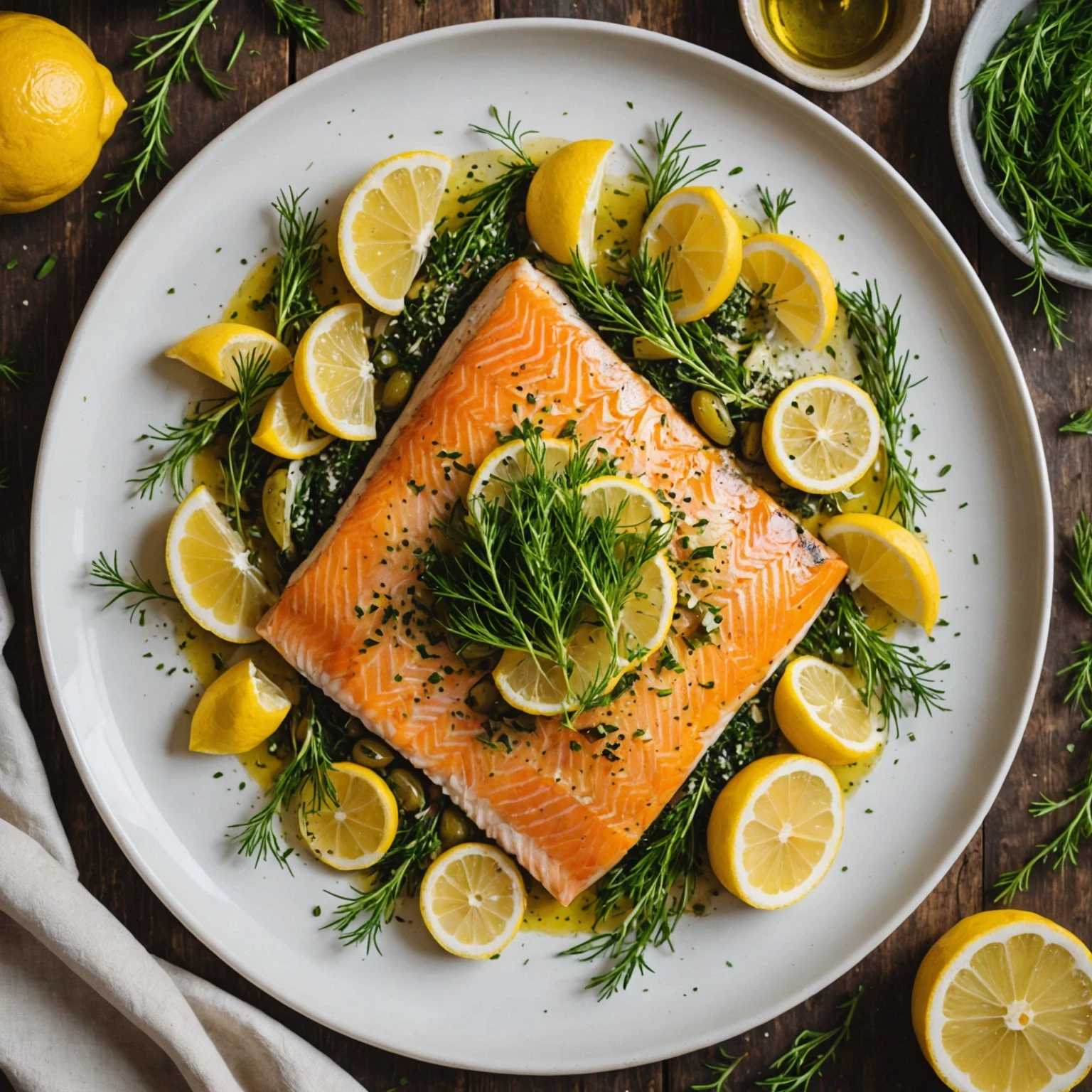 Heart-Healthy Baked Trout with Lemon and Dill
