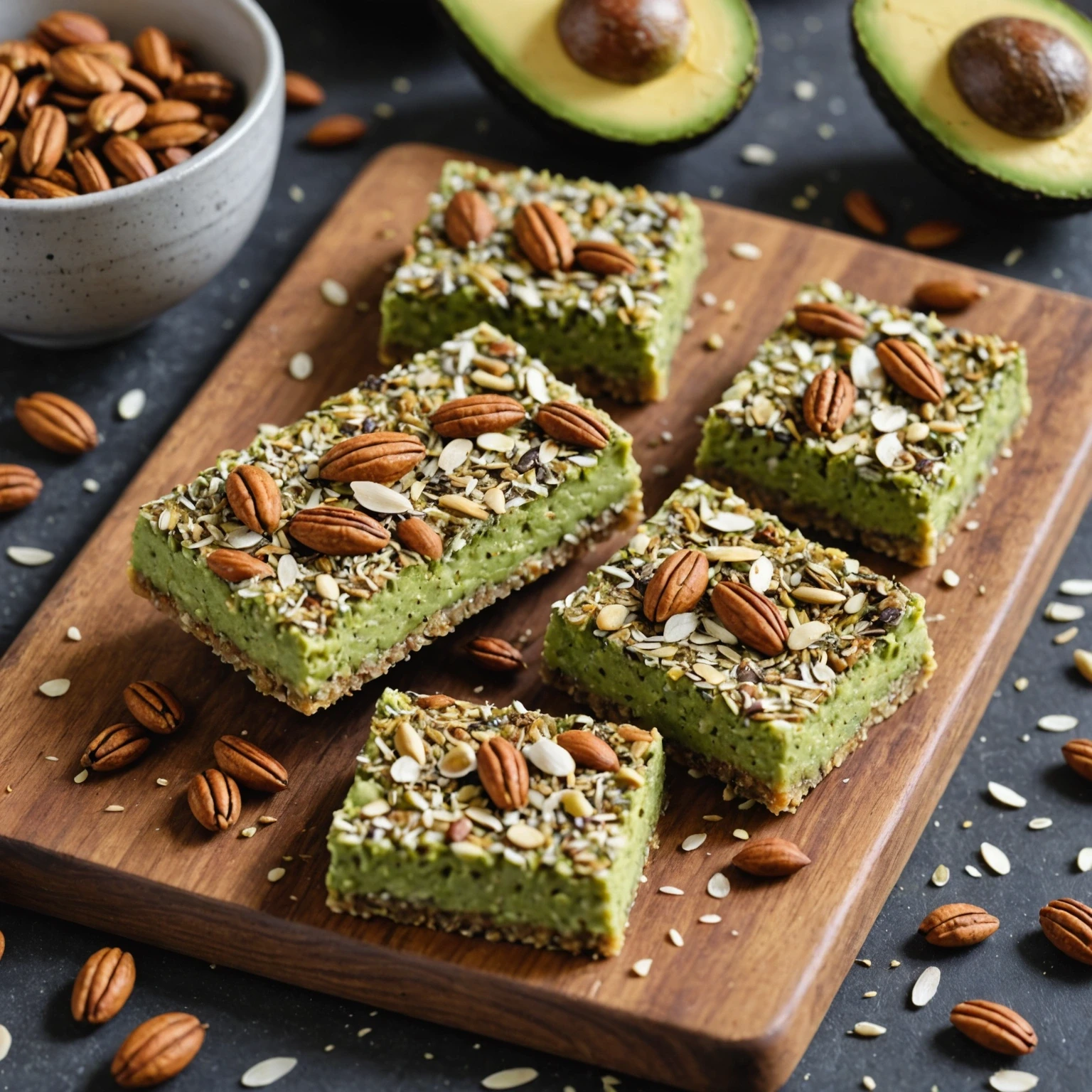 Keto Spiced Avocado Energy Bars