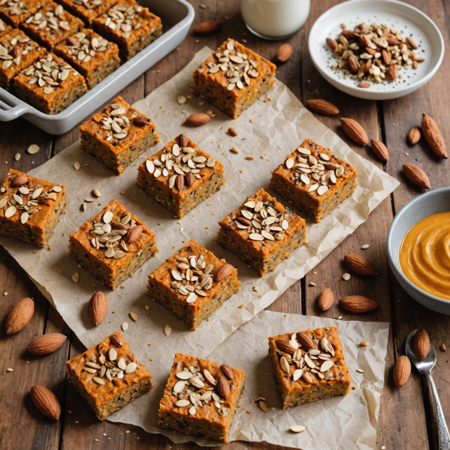 Gluten-Free Sweet Potato and Almond Breakfast Bars