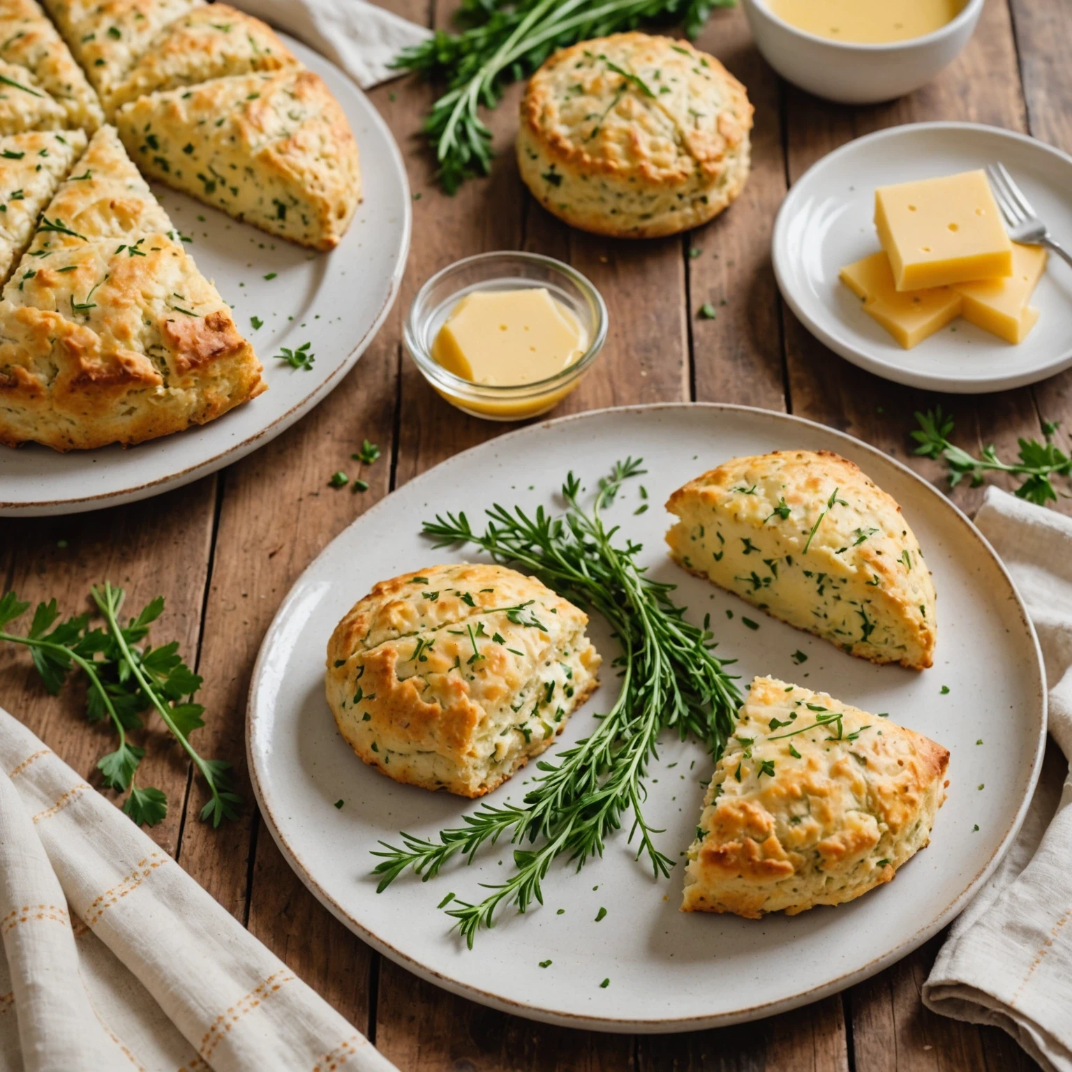 Low-Carb Savory Cheese and Herb Scones