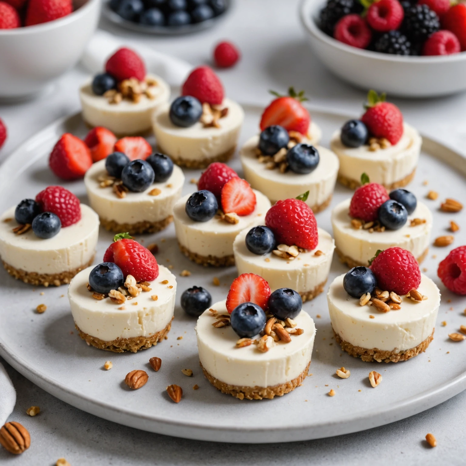 Sugar-Free High-Protein Greek Yogurt Cheesecake Bites
