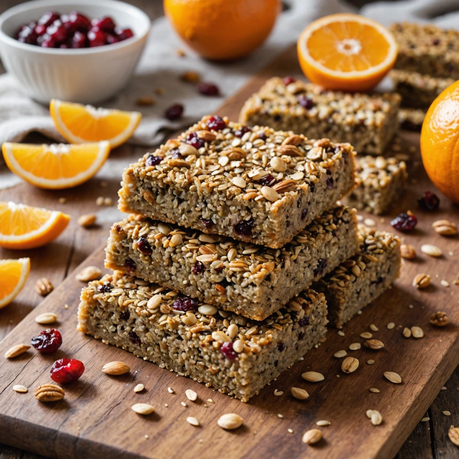 High-Fiber Lentil and Quinoa Breakfast Bars